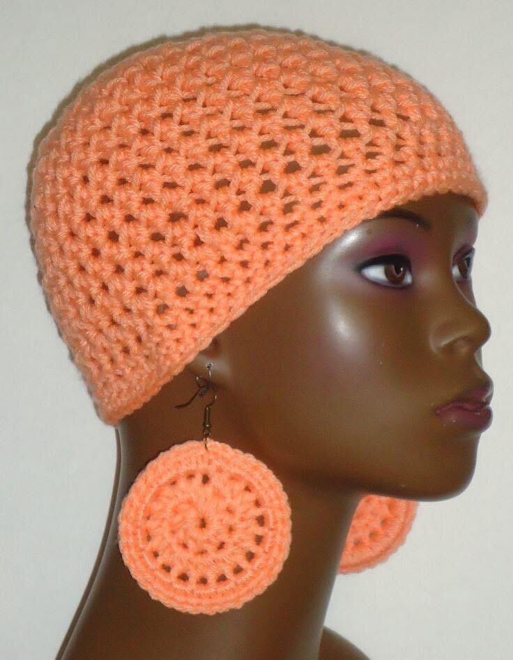 Bonnet crochet coloré