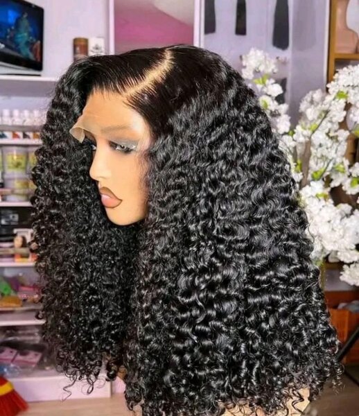 Curly frontal wigs
