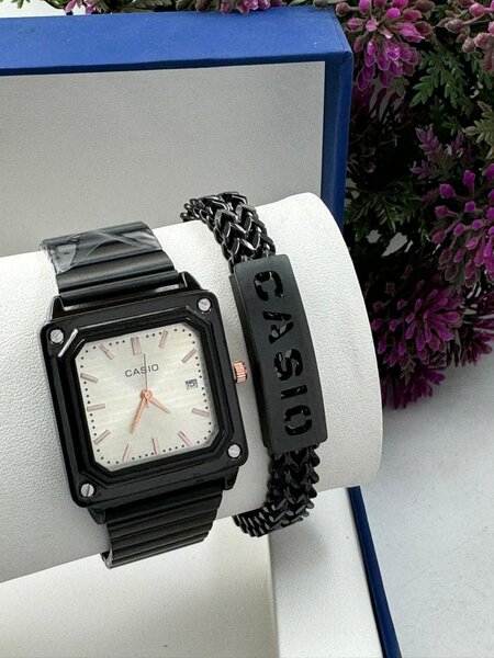 Casio Chain watch and Bracelet set