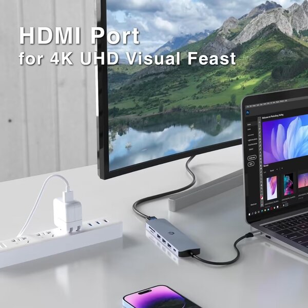 Station d'accueil 7 en 1 USB C