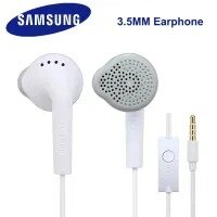 Earphone Handfree Handsfree for Samsung Galaxy and other Smartphones with Mic and 3.5 mm Jack (White)