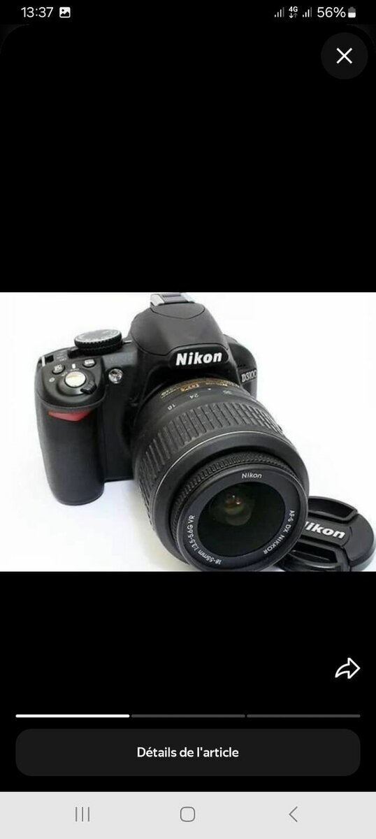 Appareil photo Nikon reflex