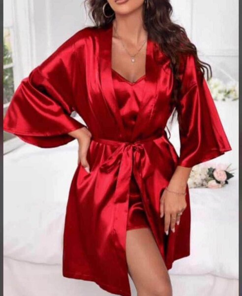 Nuisette en soie 3 pieces