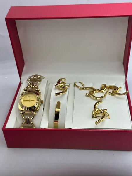 Box bijou ( chaîne + montre + boucle d'oreilles )