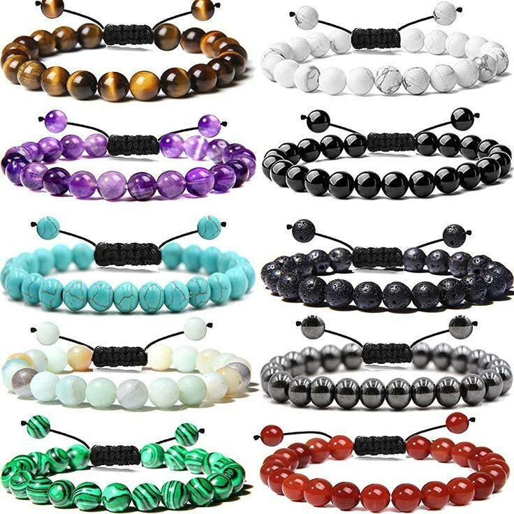 Colorful Beaded Bracelets Set
