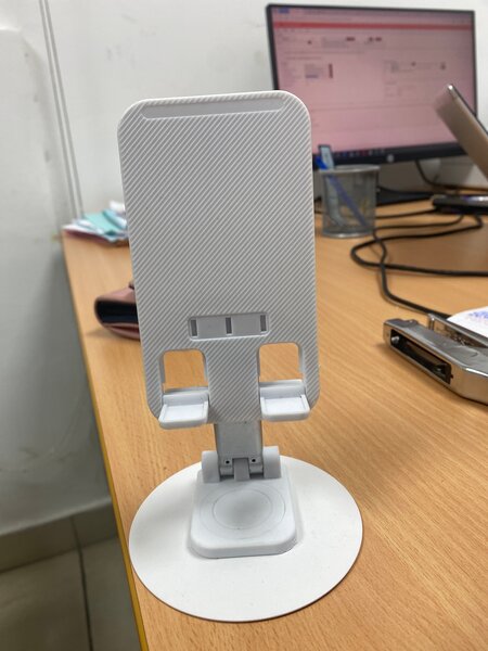 Support Téléphone Réglable Blanc