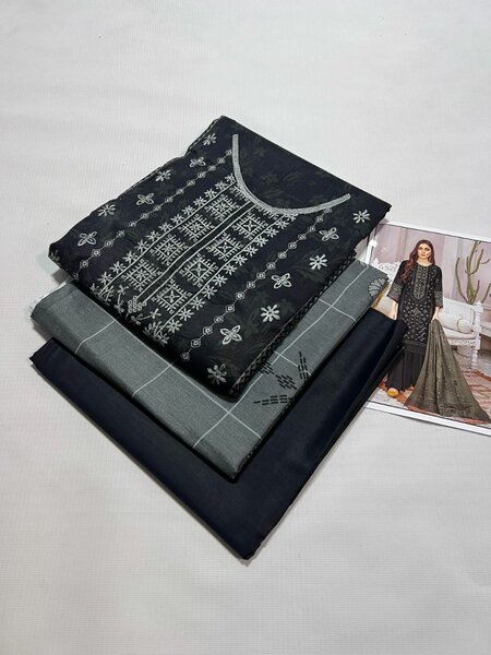 Printed lawn suit