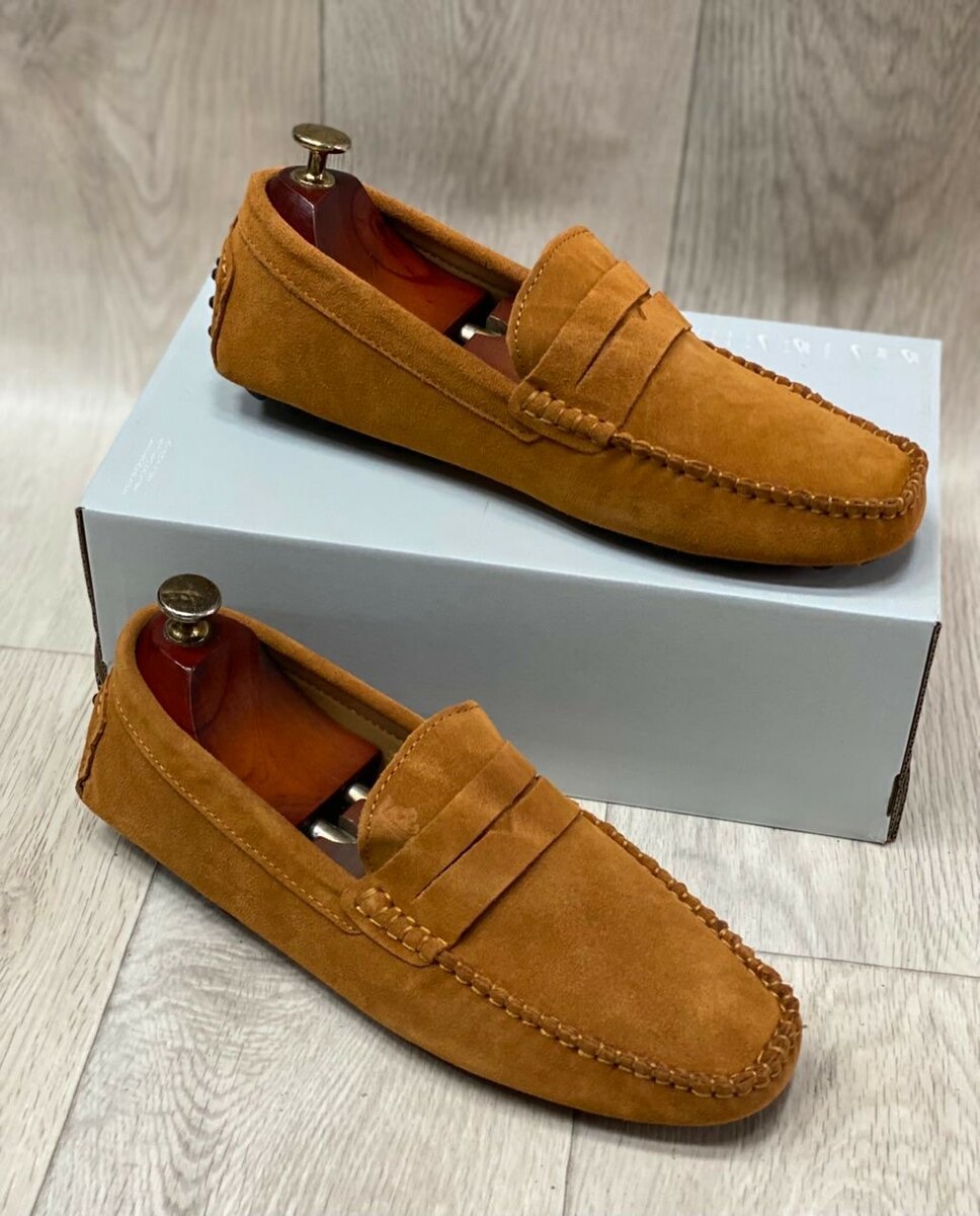 Mocassins en daim confortables pour hommes
