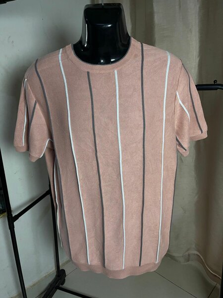 Men's Striped Knit T-Shirt