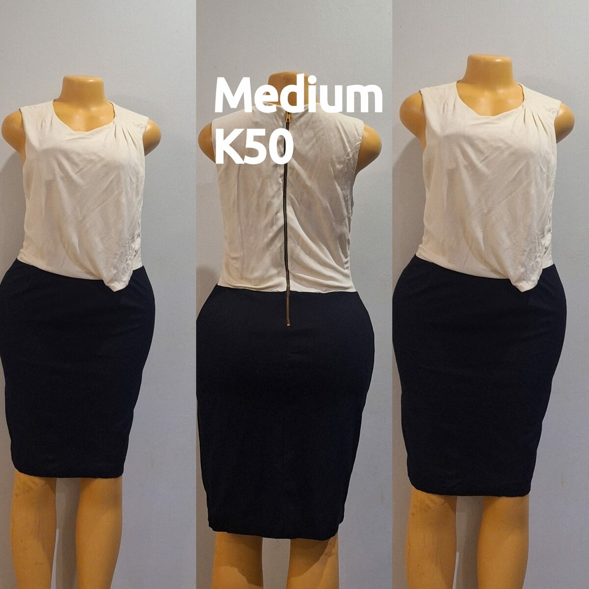 Beautiful and high quality women's dress black+white