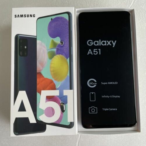 Fresh in box galaxy A51 128gb/4gb ram 4500mAh battery capaci