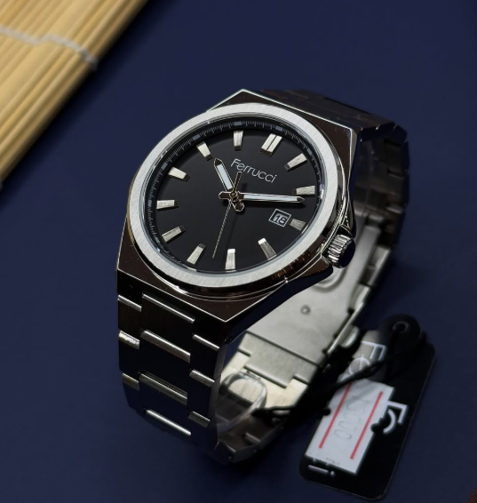 часы черные мужские