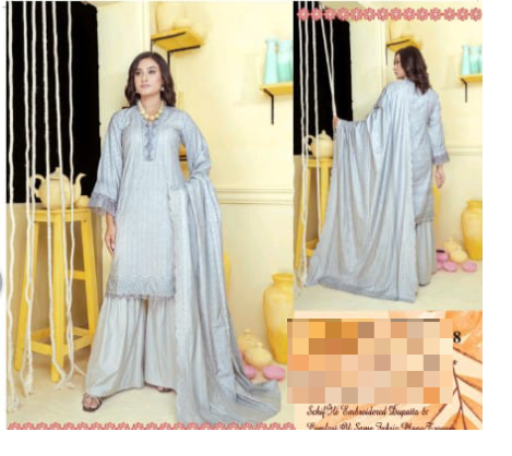 Bareezee Colours Embroidered marina