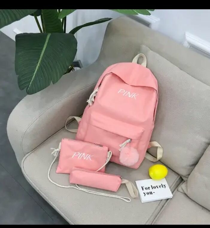 Sac à dos rose multifonction