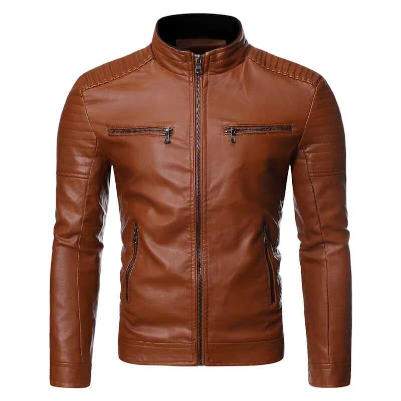 Veste en cuir homme moderne