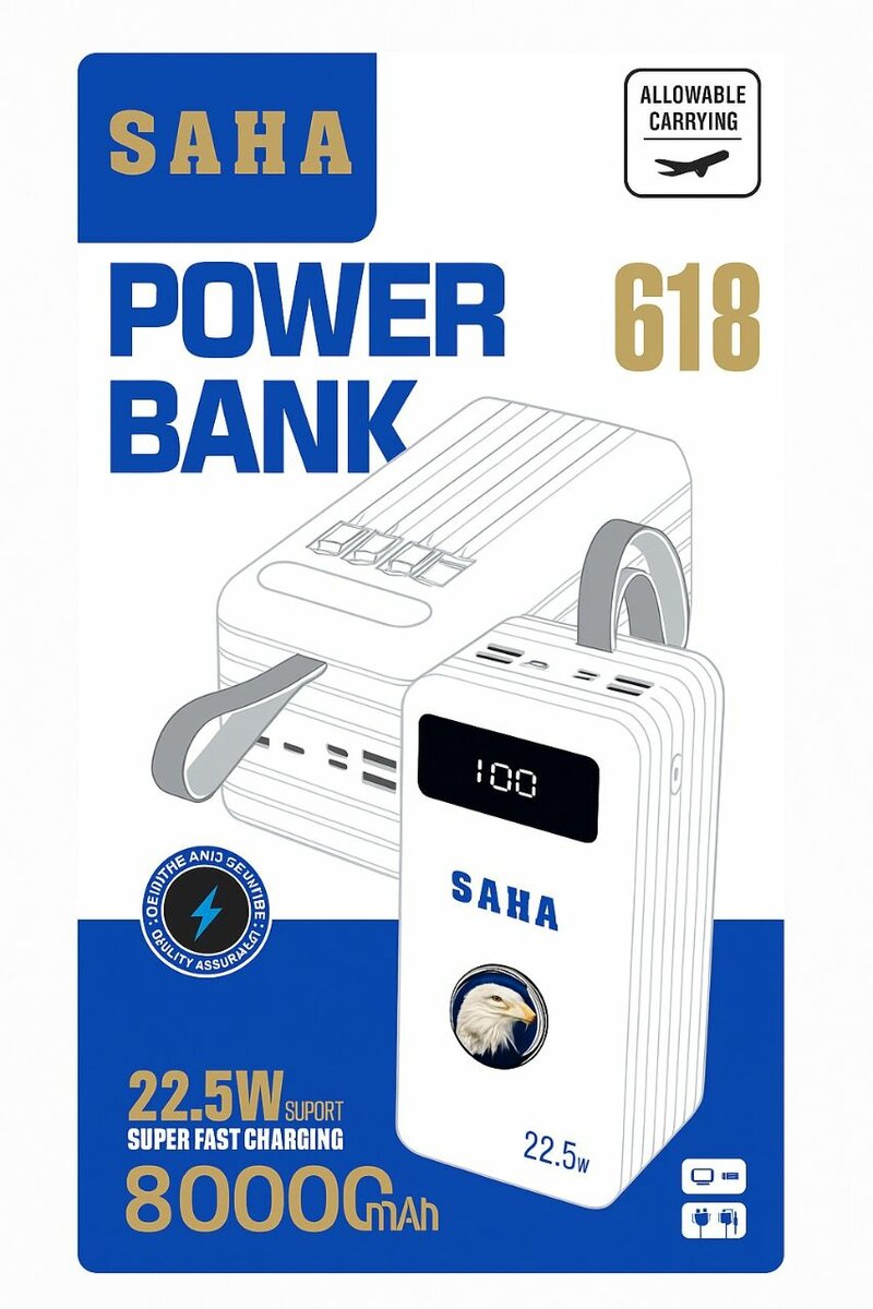 Power Bank 80,000mAh SAHA