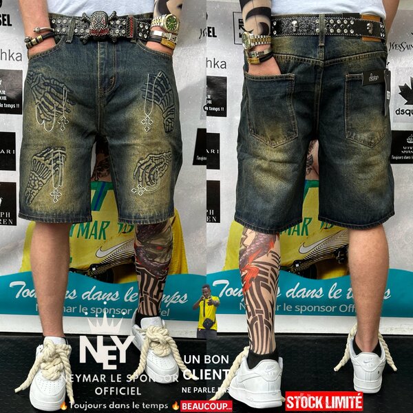 Shorts en jean tendance homme