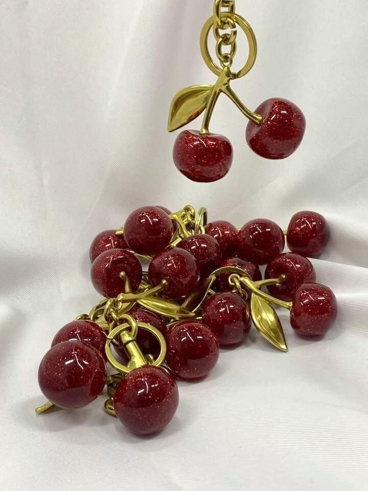 Porte-clés Cerises Élégant