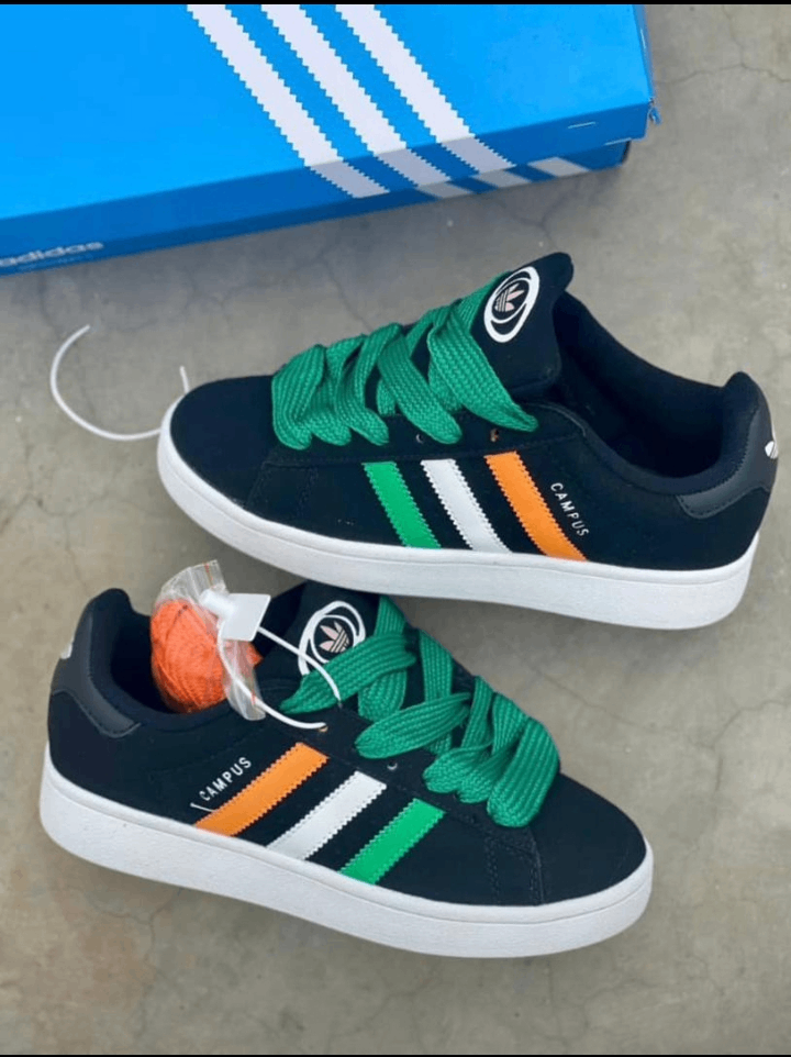 Chaussures Campus Vert et Noir