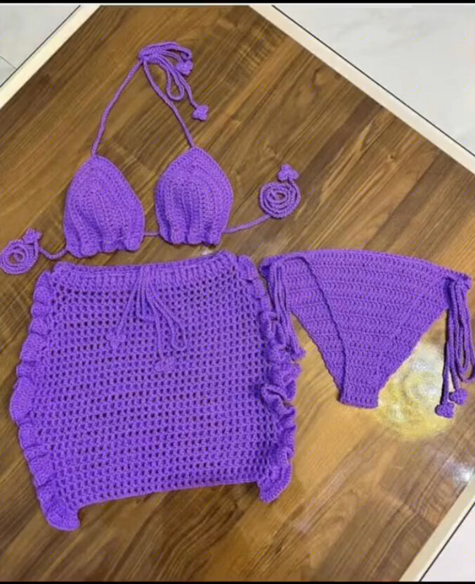 Maillot crochet 3 pièces