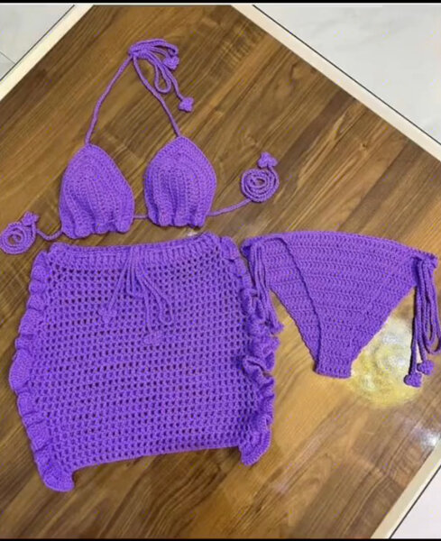 Maillot crochet 3 pièces
