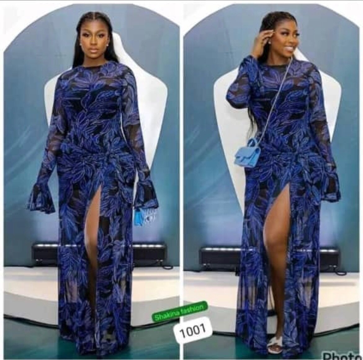 Robe élégante à motifs floraux