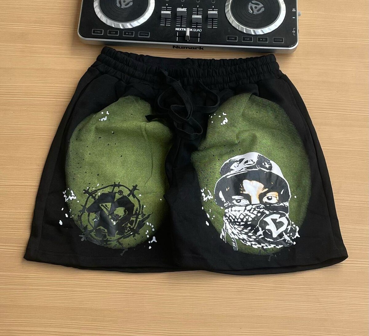 Casual picture cotton shorts