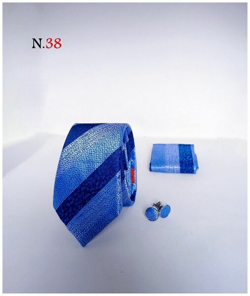 Silk Tie Set with Cufflinks