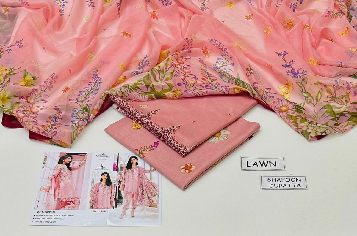 Printed Lown  suit