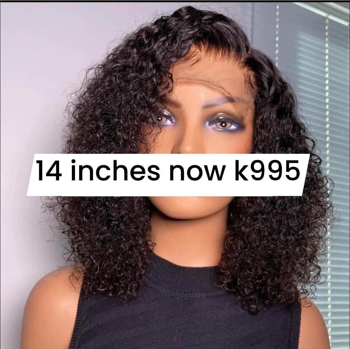 wig long curly black