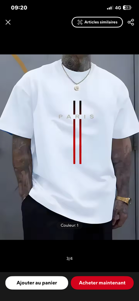 T-shirt stylé "Paris"