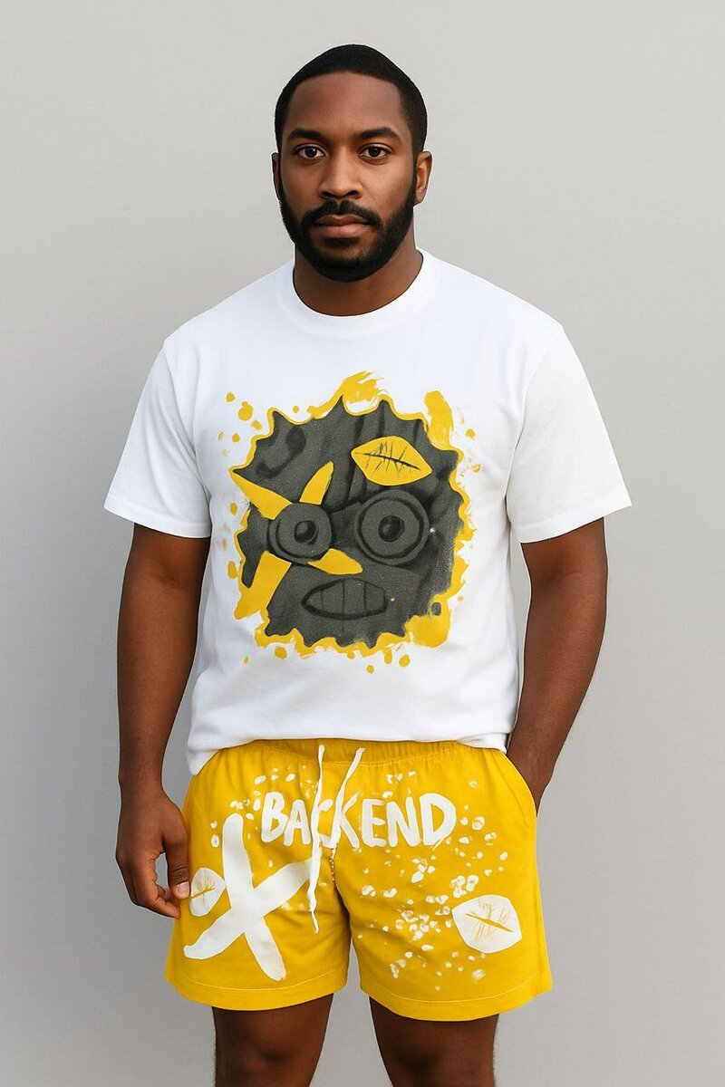 Ensemble T-shirts et Shorts Graphiques Homme