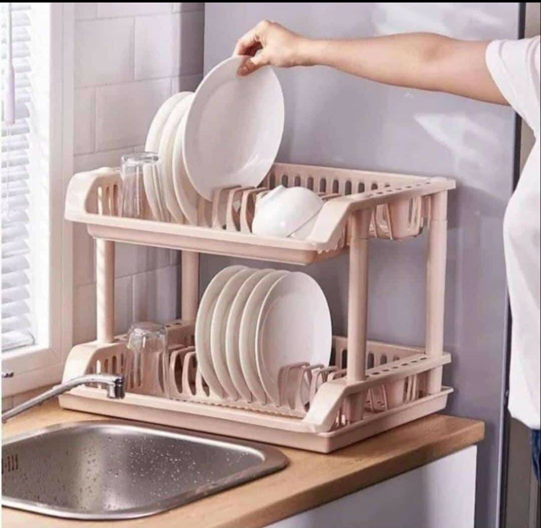 Double layer dish rack