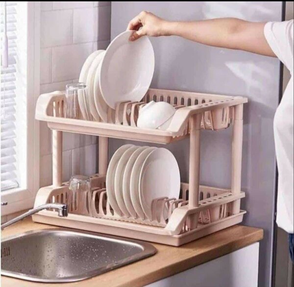 Double layer dish rack