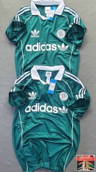 Maillot Adidas rétro vert & noir