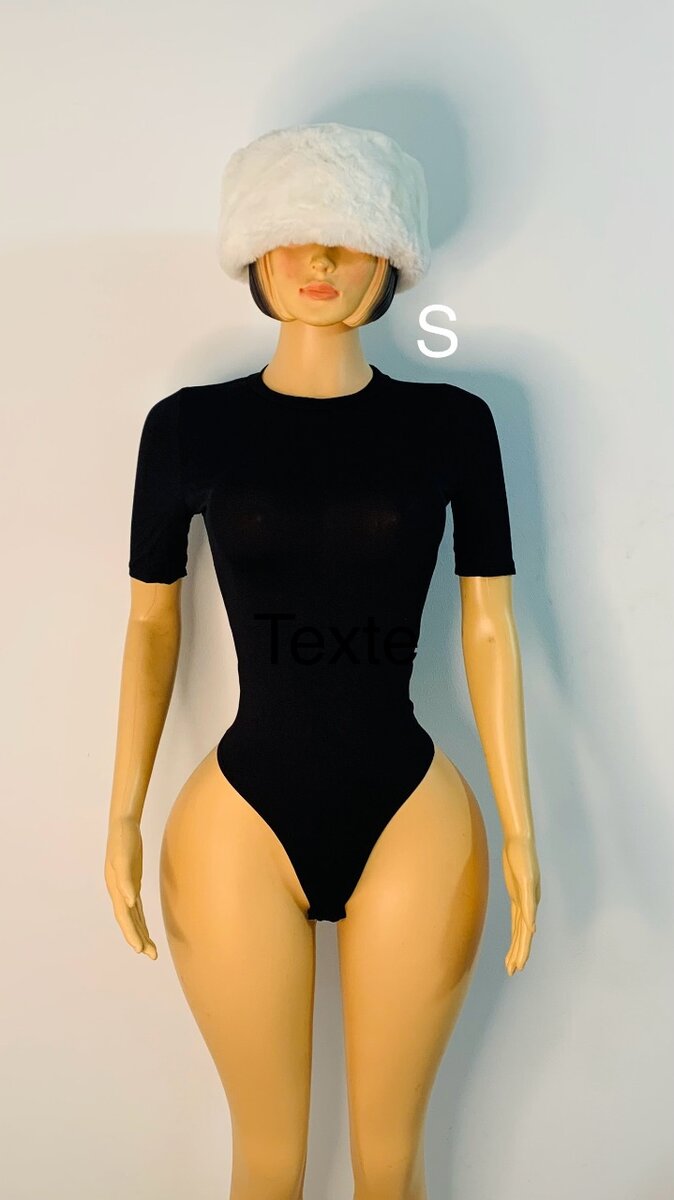 Bodysuit élégant noir