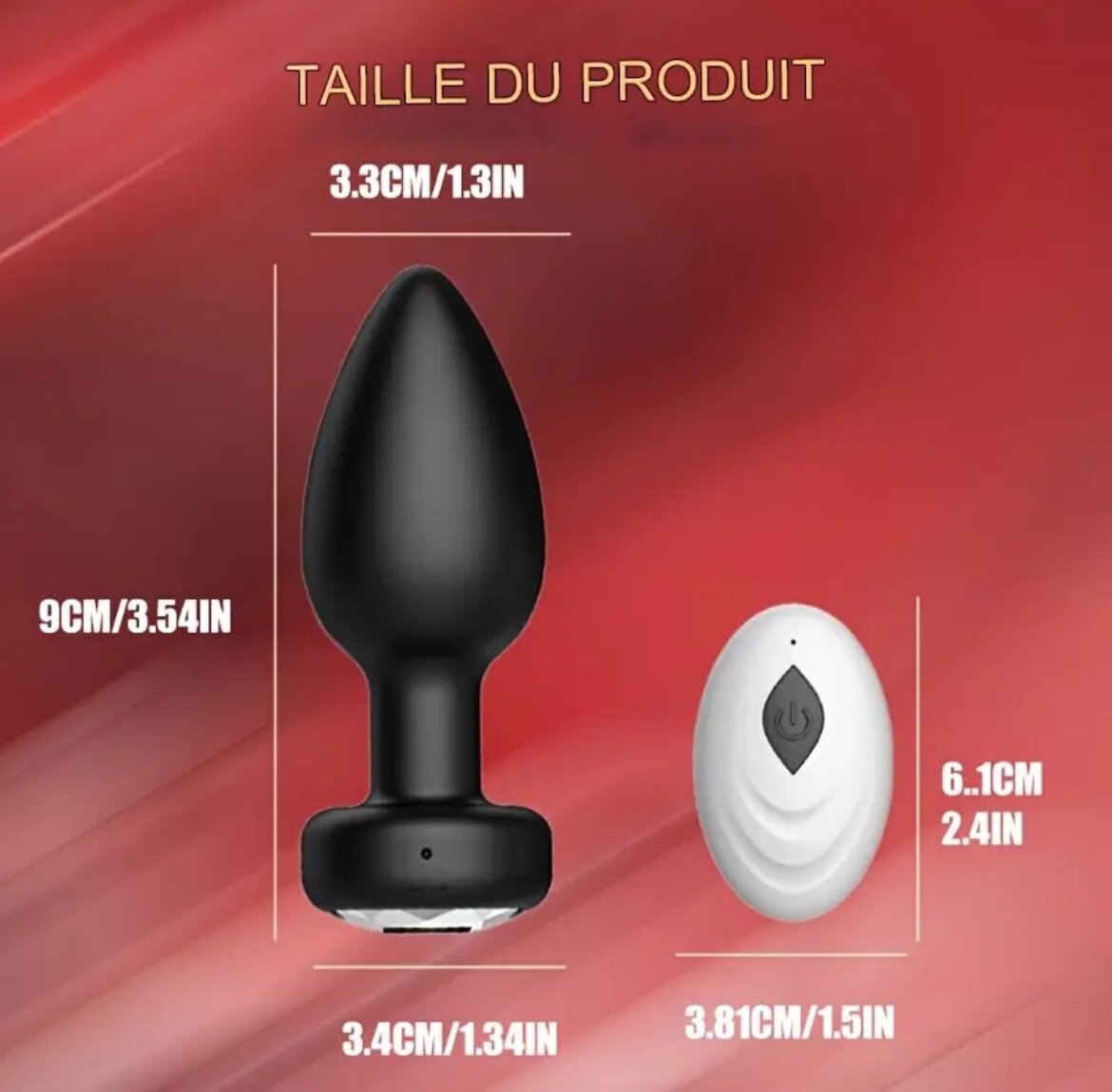 Plug anal vibrant 10 vitesses