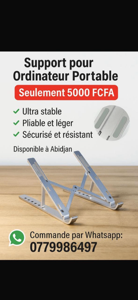 Support pour Ordinateur Portable Réglable