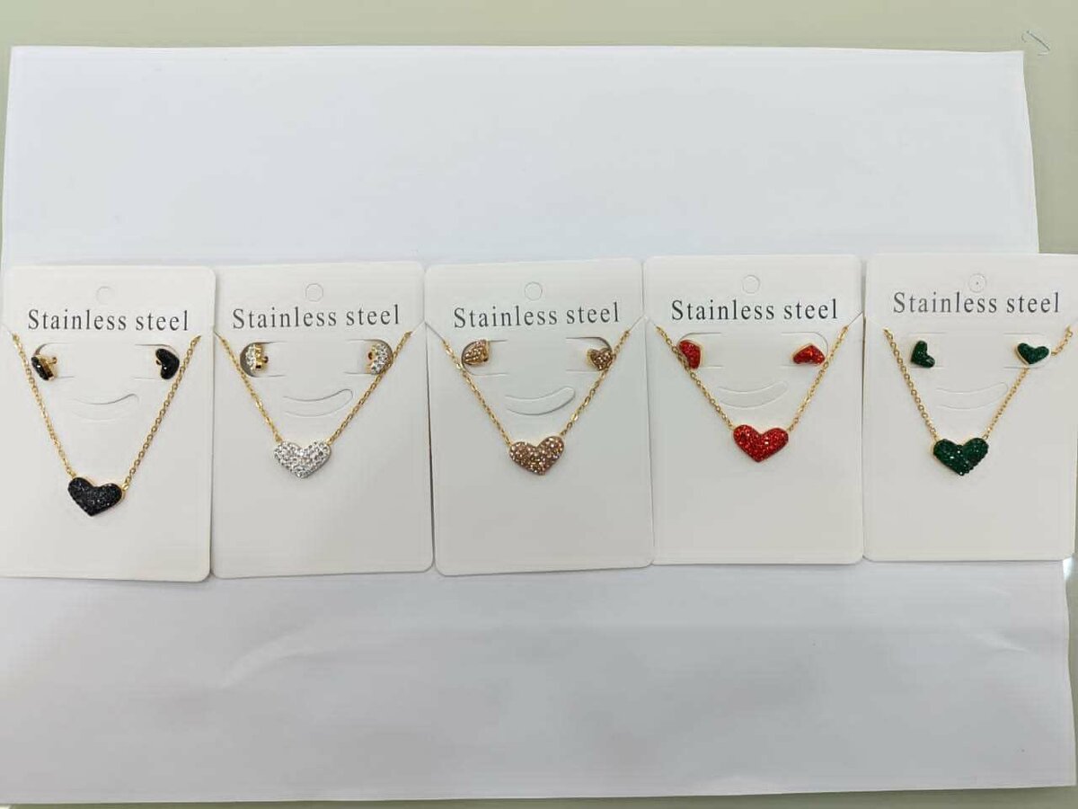 Stylish Stainless Steel Necklace Set