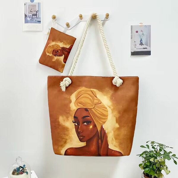 Sac cabas femme motif artistique