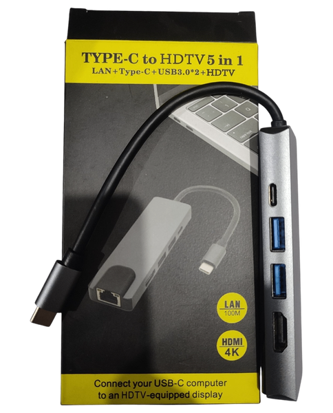 Adaptateur 5-en-1 USB-C HDMI