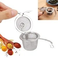 Loose Leaf Tea Infuser Ball Mesh Herb Strainer Stainles Steel Locking