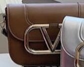 Beautiful fashionable women's handbag color brown