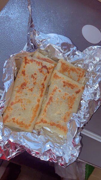 Crêpes viande hachée fromage