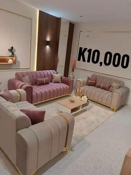 A set of beautiful and soft home furniture