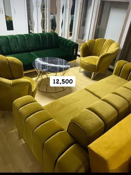 green emerald furniture set