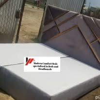 custom made bed with a high base