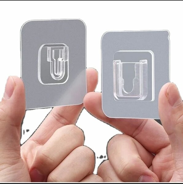 12 paires crochets adhésifs