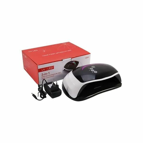 Sèche-Ongles À Led/ UV Lampe -128W - Blanc/Noir