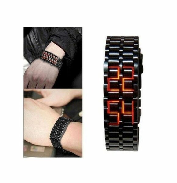 Montre LED Bracelet Métal